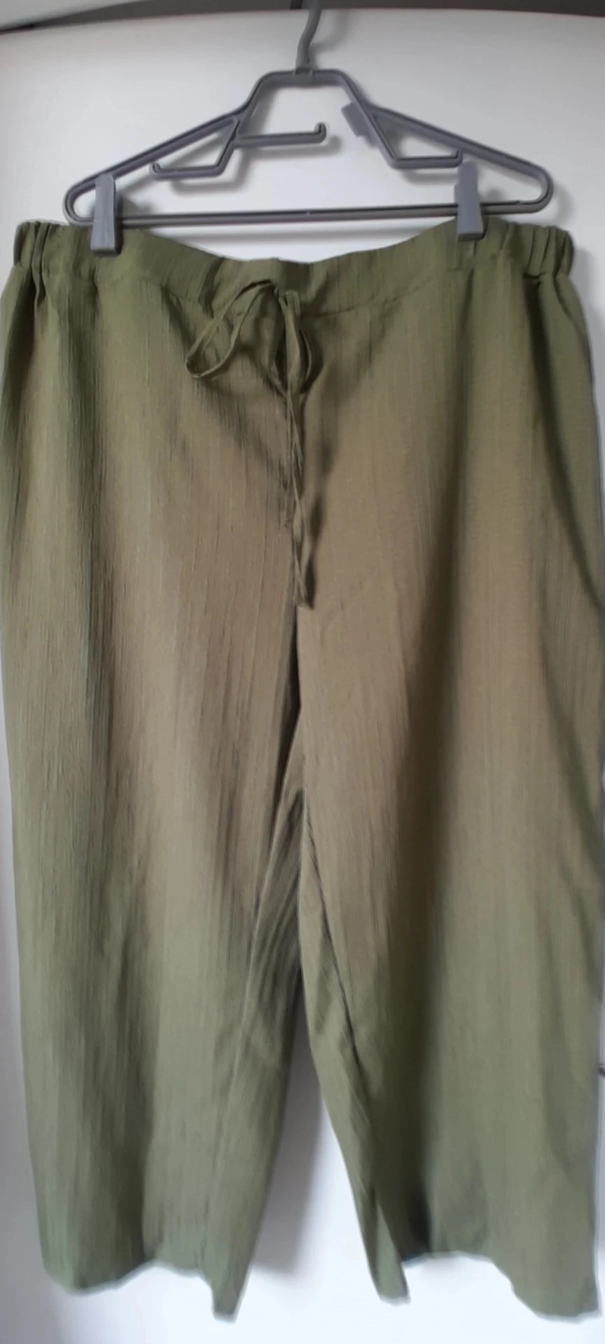 Pantalón de verano, amplio, estilo Bohème, talla 5XL Color Caqui – photo 4